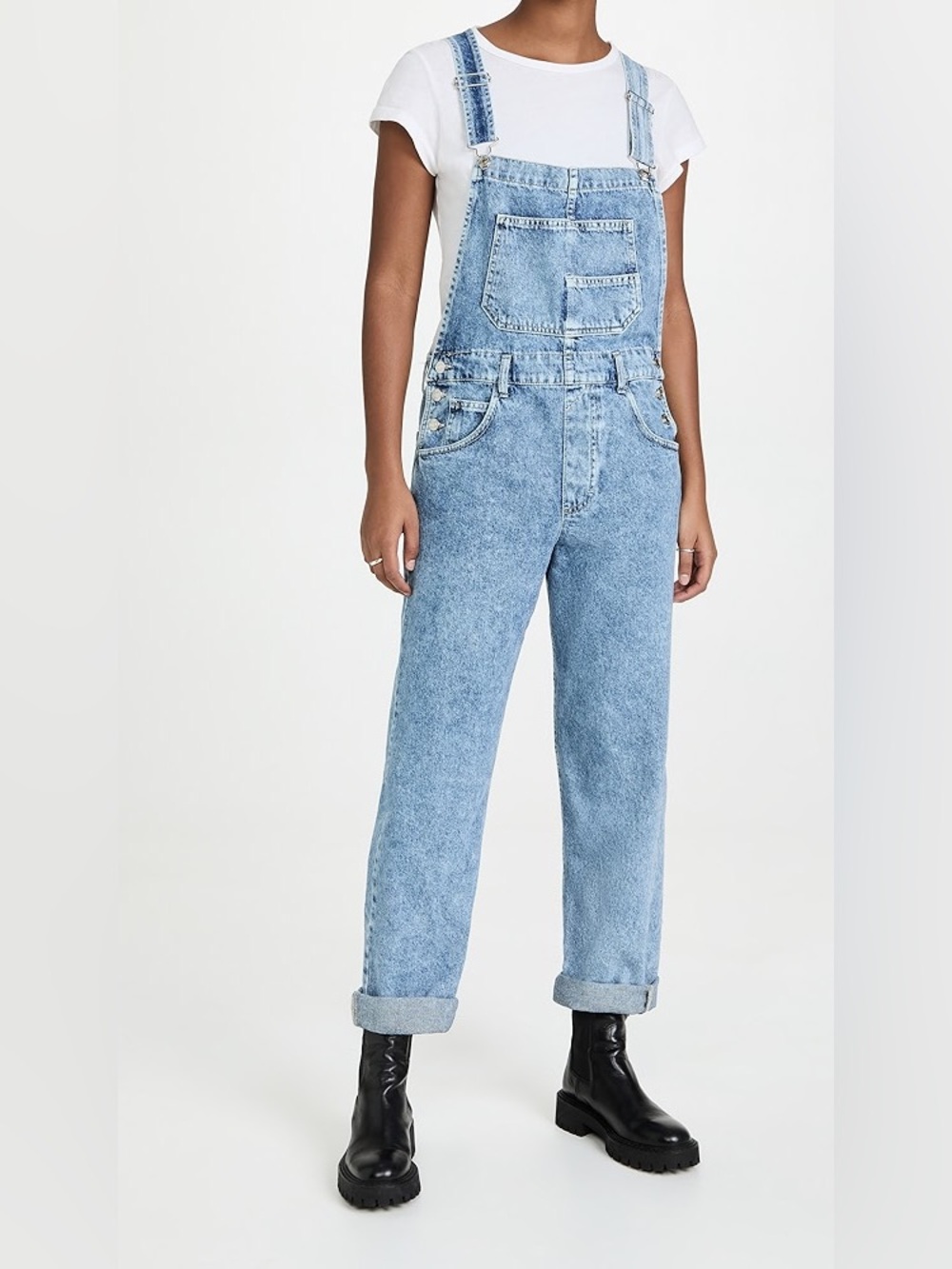 Free People Ziggy Denim Overalls Size M